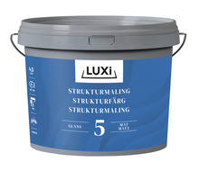 Strukturmaling 5 hvid 4,5 liter - Luxi